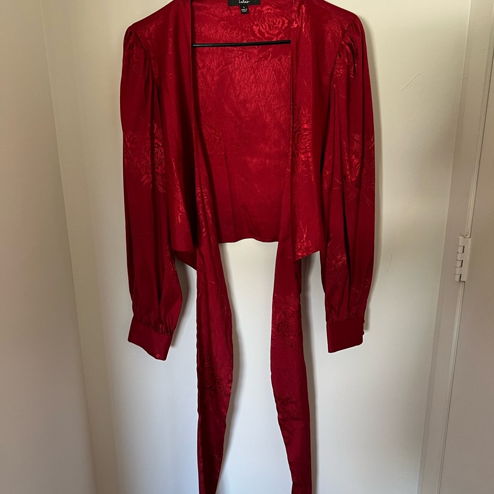 Lulus Wrap Top - Picture 4 of 4